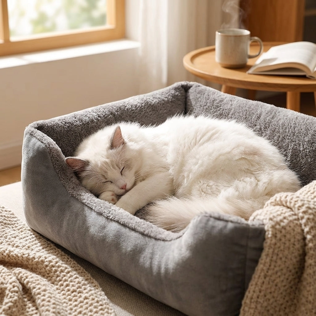 Lit Doux et Confortable pour Chat – Panier Ultra Moelleux